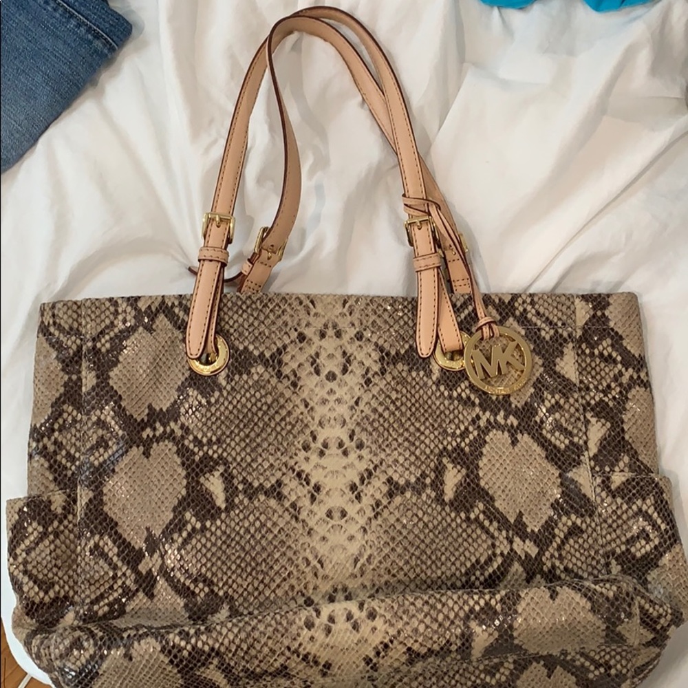 Snakeskin/print Michael Kors bag